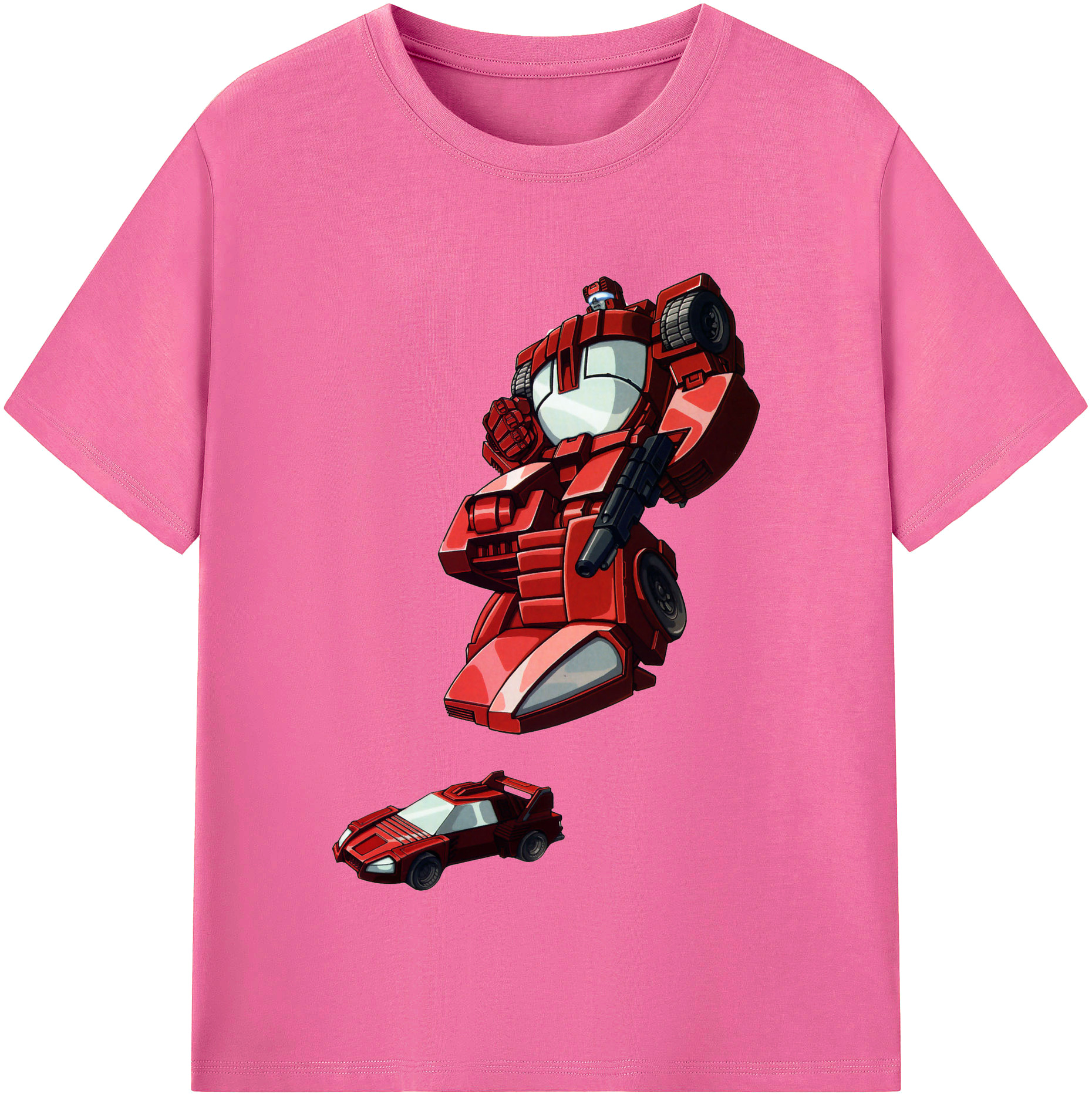 （画像用）  レディースカジュアルプリントTシャツ（綿100％）